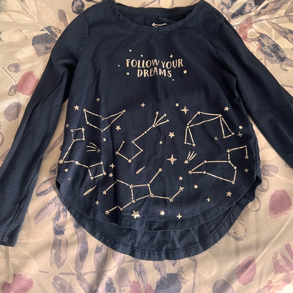 Cute girls size 6/6x members mark long sleeve cotton shirt.